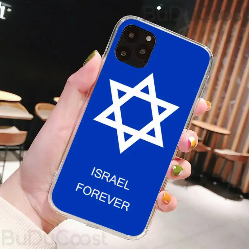 

Srael Flag Country Banners Phone Case For iPhone 11 12 pro XS MAX 8 7 6 6S Plus X 5S SE 2020 XR cover