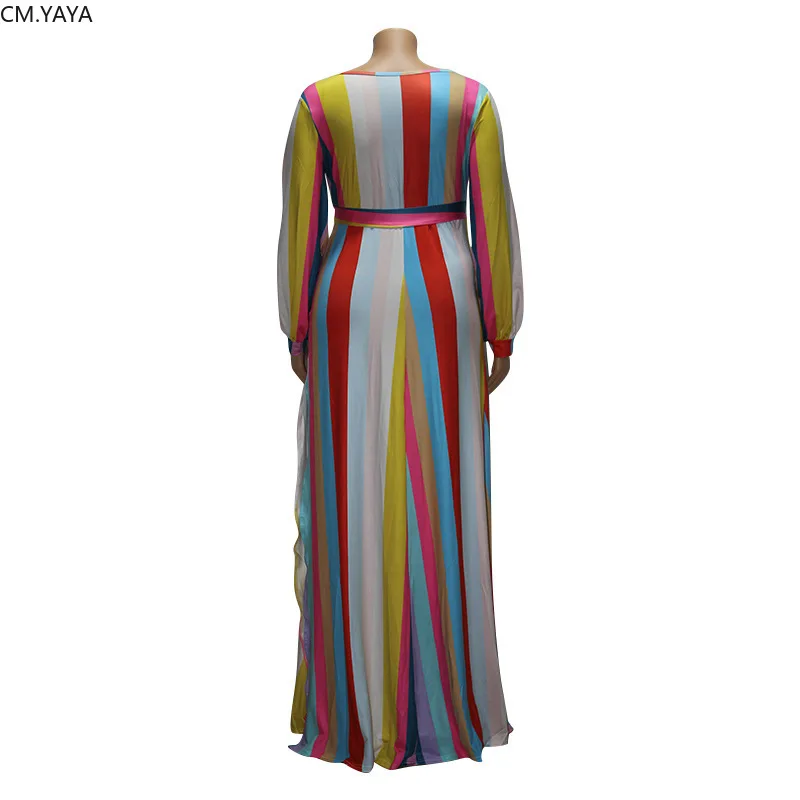 Plus size L-4XL Winter women fashion Striped Print Long dress Open Bodycon sexy night Club party Casual dresses vestidos GL18996 | Женская