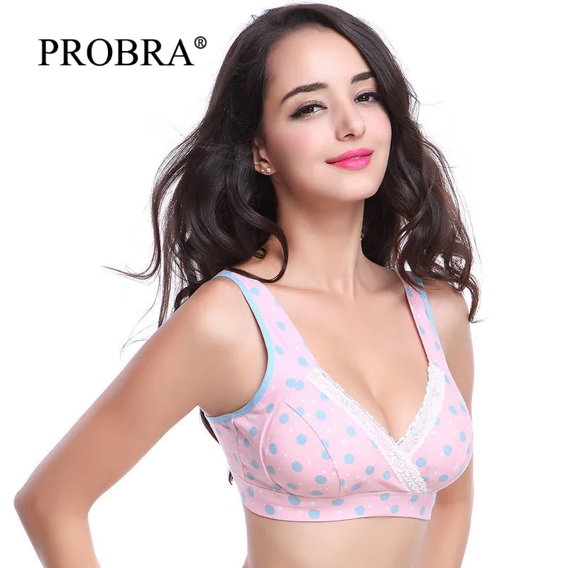 Одежда для беременных хлопковые бюстгальтеры кормящих кружевные в горошек