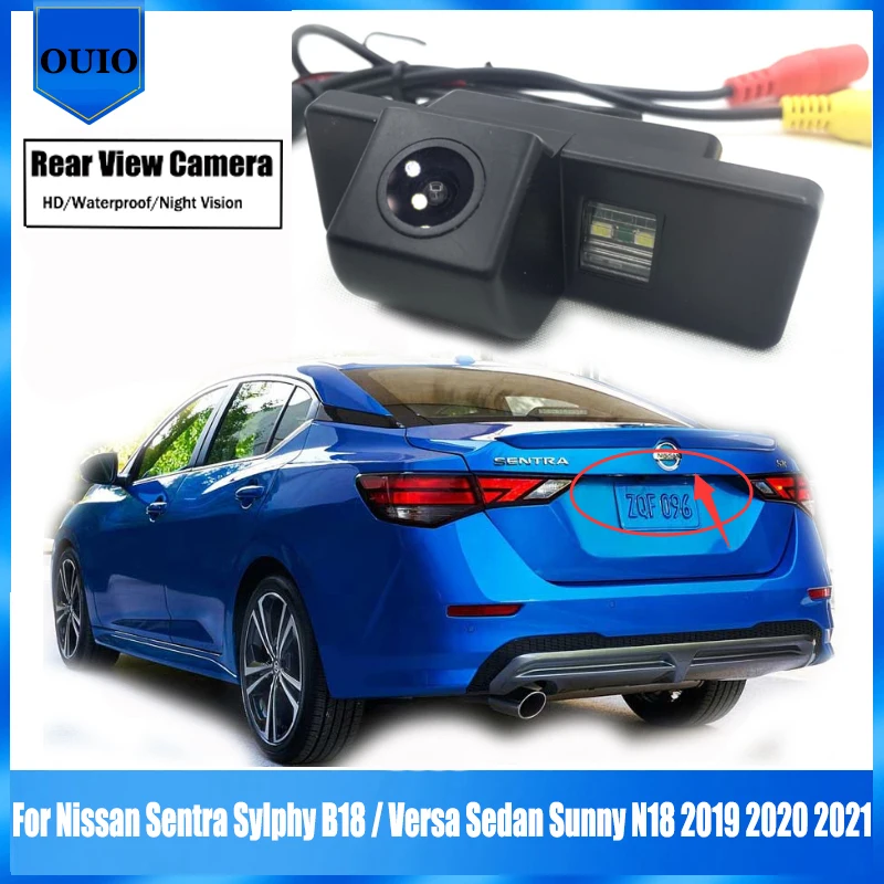 

Задняя камера для Nissan Sentra Sylphy B18 для Nissan Versa Sedan Sunny N18 2019 2020 2021 камера заднего вида с ночным видением для парковки