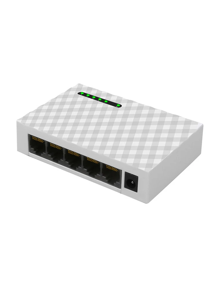 Сеть 5-Порты 4 способа гигабитный коммутатор 1000 Мбит/с Fast Ethernet переключателями концентратор Lan полный/полудуплекс