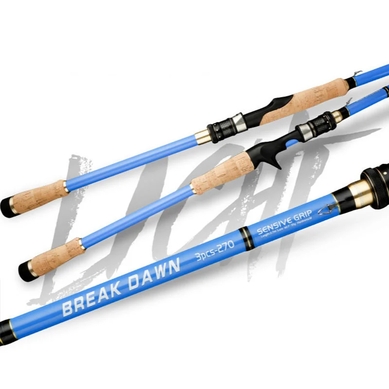 

Portable Carbon Fishing Rod Casting/Spinning Lure Fishing Rod Fishing Tackle Carbon Rod Spinning 3 Sec 1.8m/2.1m/2.4m/2.7m