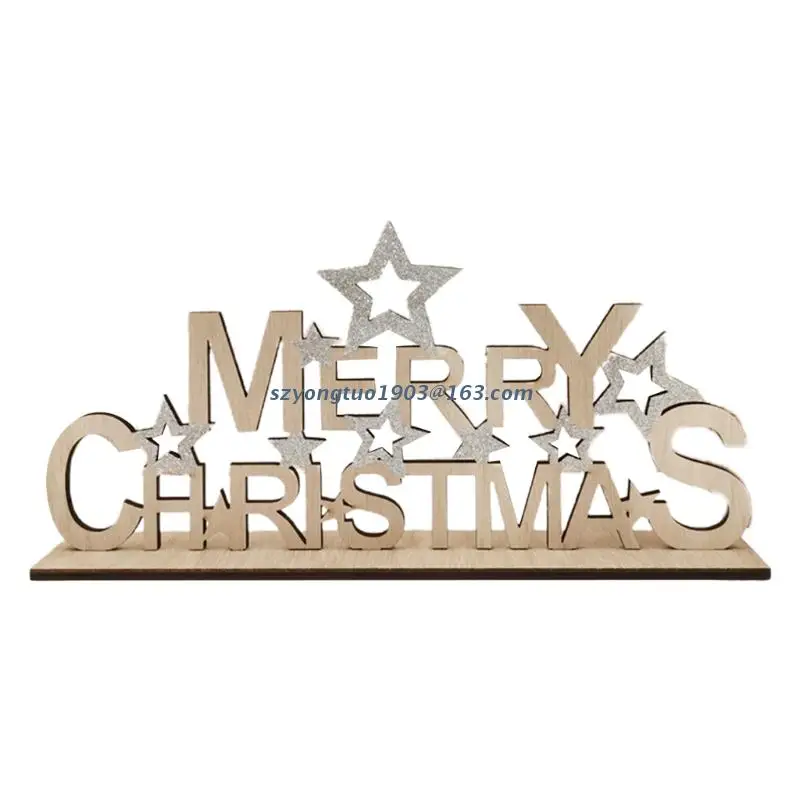 

Деревянные буквы «Счастливого Рождества» P82C, деревянные украшения на Рождество, украшение для стола «сделай сам», для скрапбукинга, для дом...