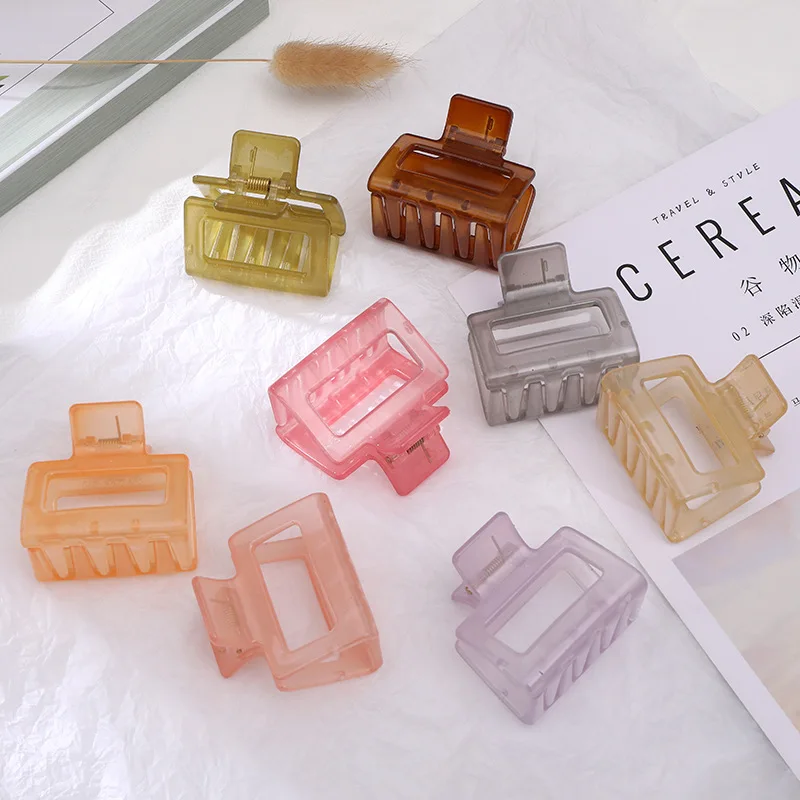 

1 шт. элегантные акриловые заколки небольшого размера с квадратными крабами заколки для волос заколки-крабы головные уборы для женщин и дев...