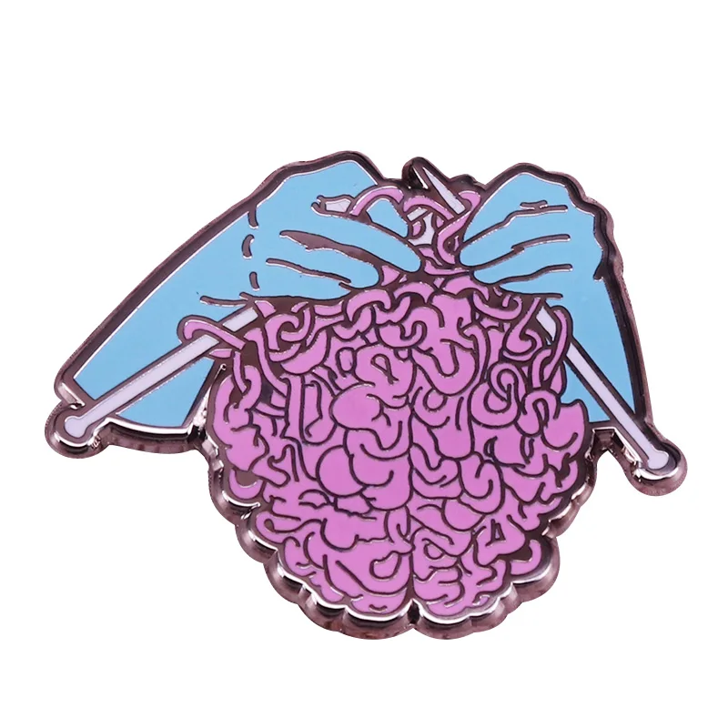 Булавка для вязания крючком и пряжи брошь ручной работы художественный значок