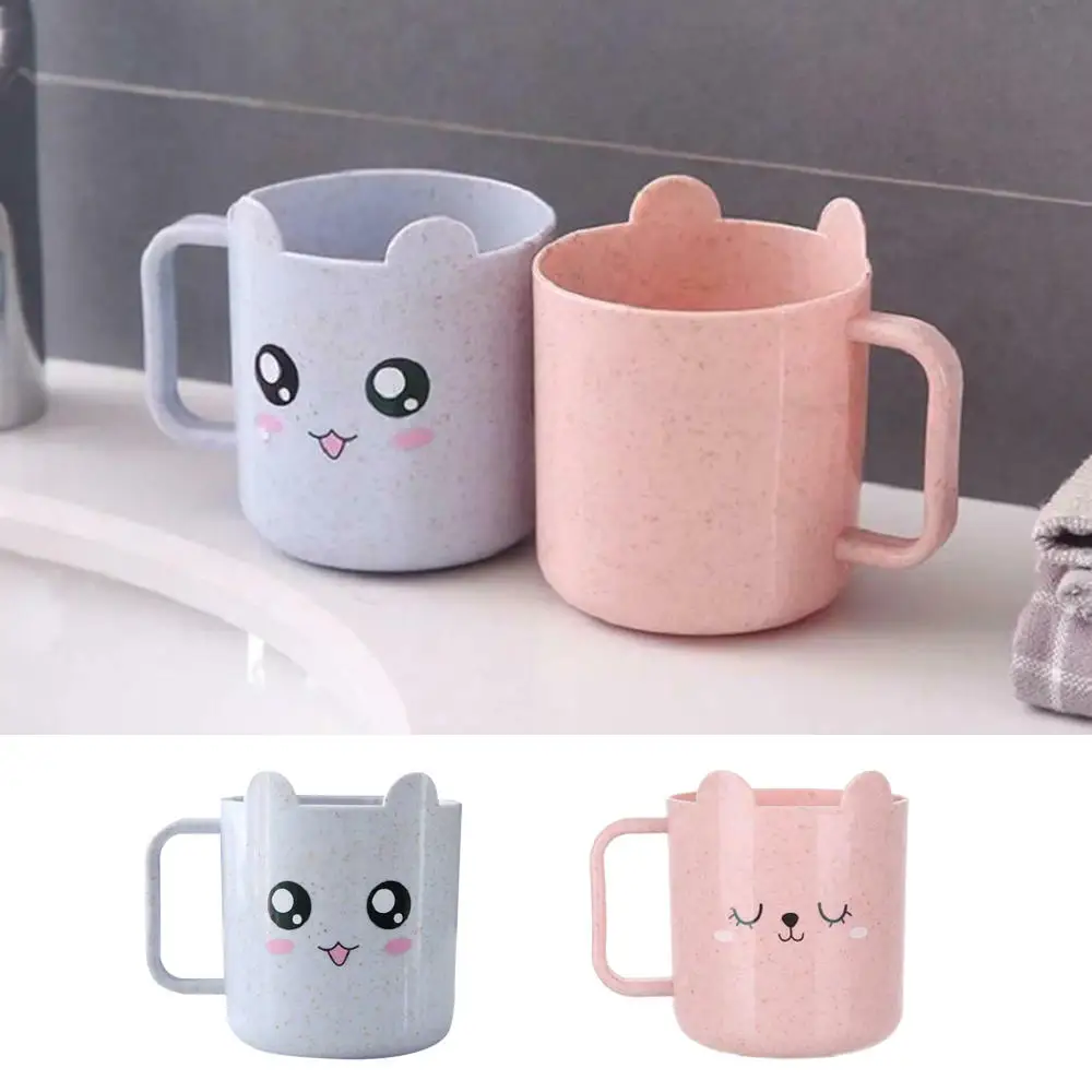 1pc Bathroom Wheat Straw Toothbrush Holder Cup Wash Gargle Suit | Дом и сад