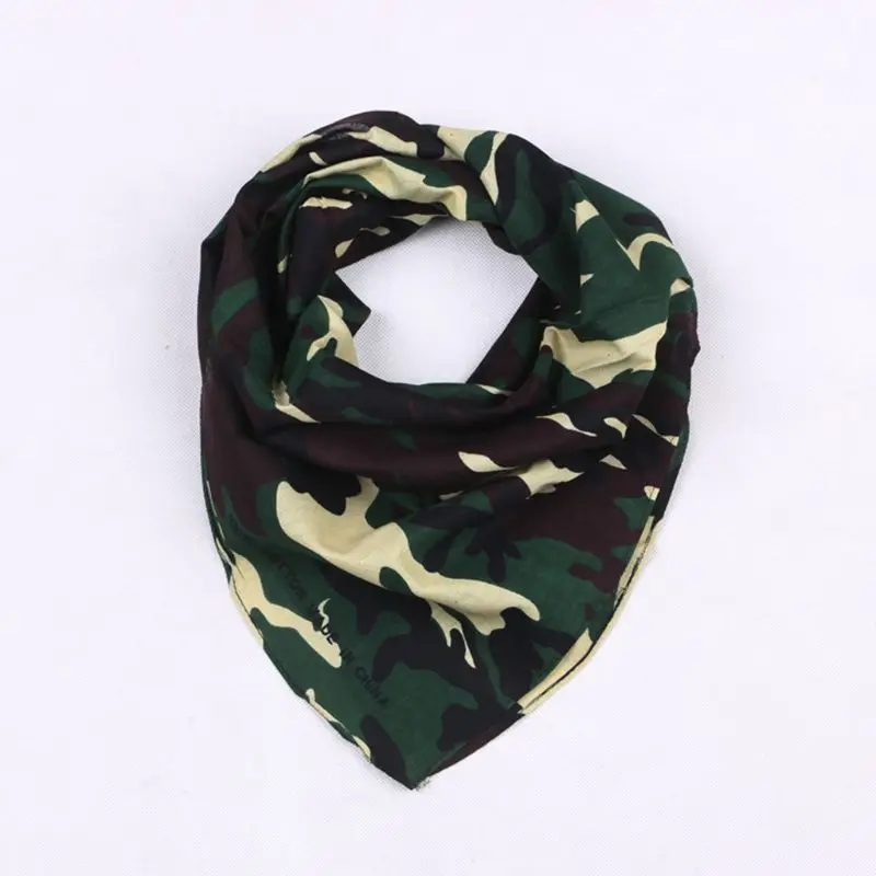 Хлопковая бандана унисекс с камуфляжным принтом Военная Тактическая повязка на