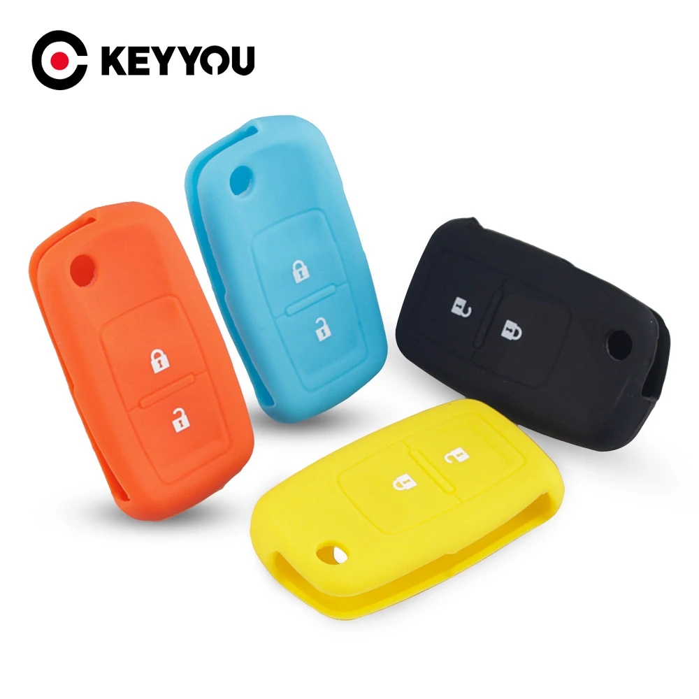 Чехол держатель KEYYOU Silicone для Vw VOLKSWAGEN MK4 Seat Altea Alhambra Ibiza Polo T5 Passat|car key case cover|2 buttonfob cover
