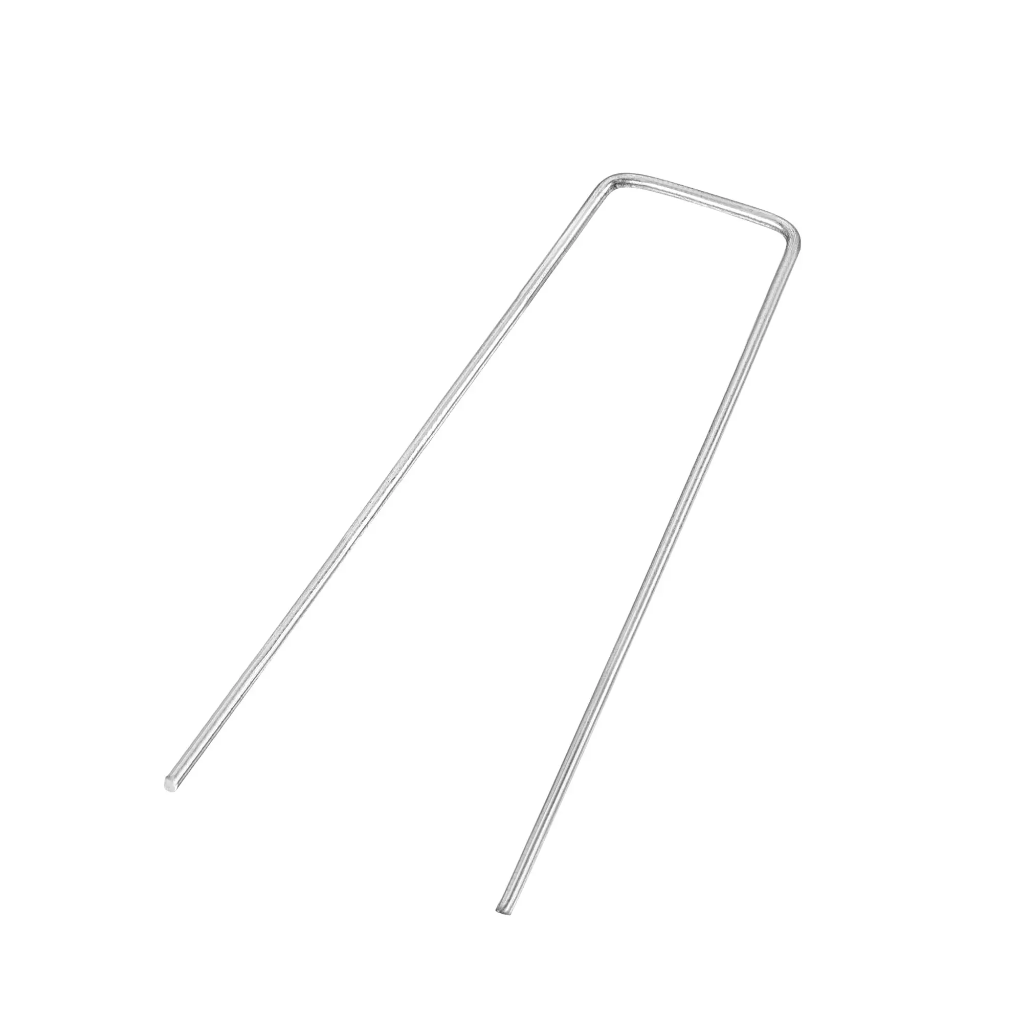 

Uxcell U-Shaped Garden Stakes, Galvanized Landscape Staples U Pins Anchor Fence Pegs, 150x40mm(LxW) 3mm Rod Dia Square 30pcs