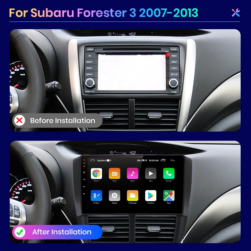Автомагнитола AWESAFE PX9 мультимедийная стерео система на Android 10 без DVD с GPS