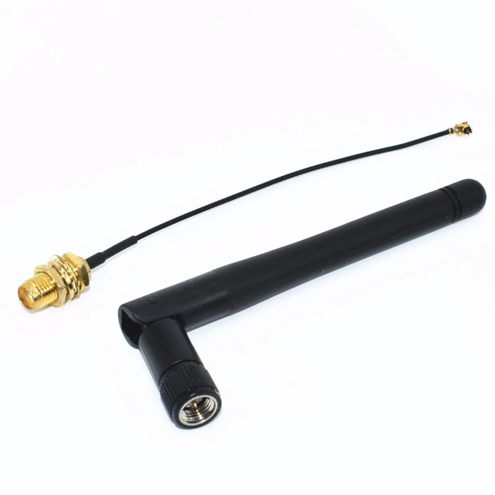 

2.4G Antenna Folded Bluetooth Wifi Module ZigBee Antenna SMA To IPEX Feeder Line 2.4GHz Antenna