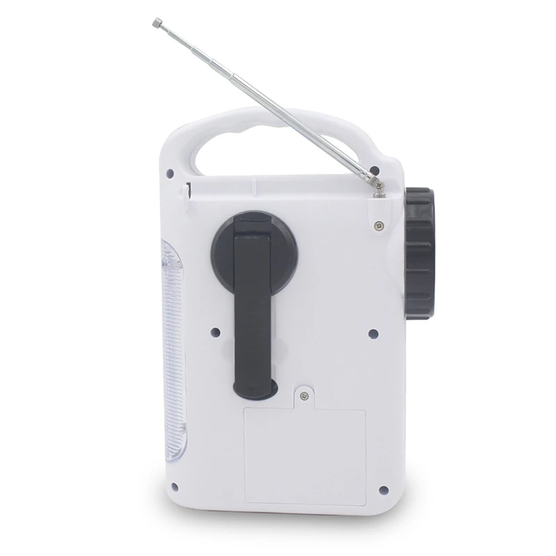 Аварийное радио солнечное AM FM ручной коленчатый с 13 светодиодами фонарик и 2300MAh