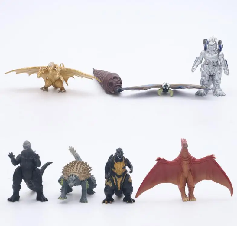 8 шт./компл. Годзилла Рисунок Модель игрушки см|Игровые фигурки и трансформеры| |