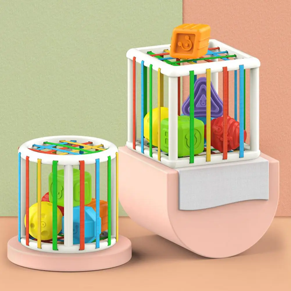 Детские кубики крупной формы коробка-корзина игрушка с эластичными лентами