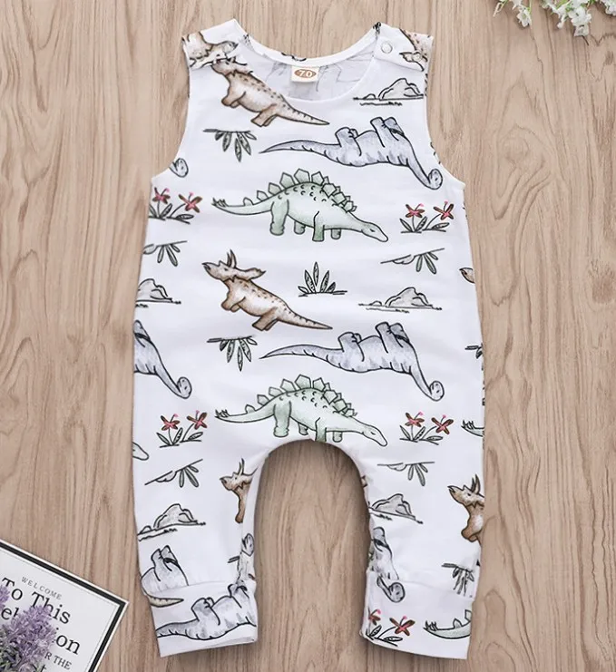dinosaur A Новые детские комбинезоны, пальто с принтом дельфина медузы, одежда для малышей, Комбинезоны для маленьких девочек - Цвет: dinosaur A