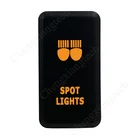 12 В оранжевые светодиодные точечные светильники для Toyota Landcruiser Hilux FJ Cruiser Tacoma Fortuner 4runner OEM Замена нажимного переключателя