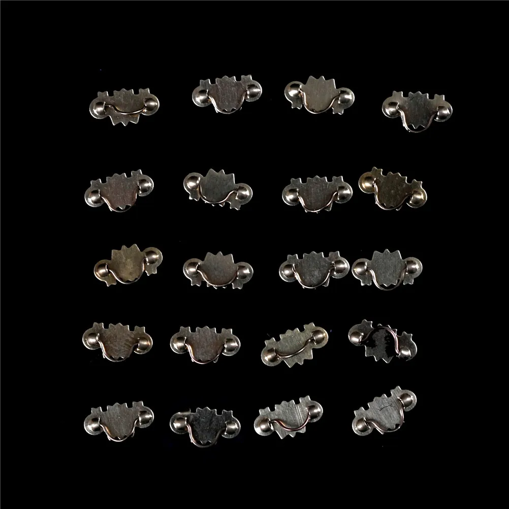 

20pcs 1/12 Hardware Golden Metal Drawer Handle Pulls Toys Dollhouse Miniatur Furniture for Children Kids Doll House Accessories