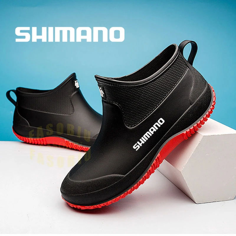 

Мужские Нескользящие походные ботинки Shaxi, зимние садовые непромокаемые сапоги для рыбалки, рабочая обувь, прочная водонепроницаемая обувь...