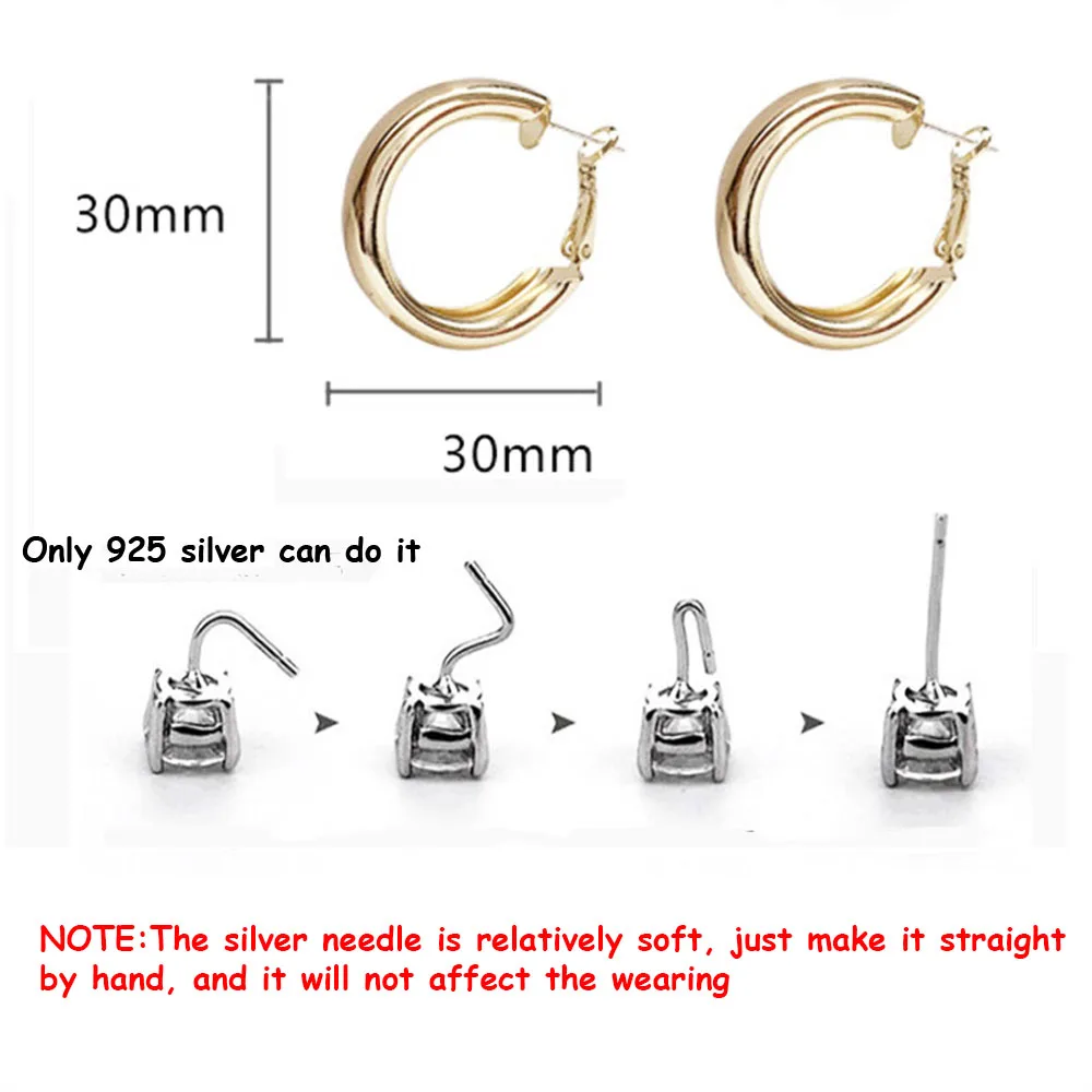 

Minimalist Large Circle Geometric Round Big Hoop Earrings For Women Girl Wedding Party Jewelry korean earrings for women luxury