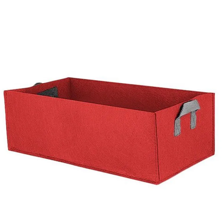 Thicken Eared Non-woven Felt Rectangular Beautiful Planting Bag Nursery Basin Balcony Garden Product Bed Customization | Дом и сад