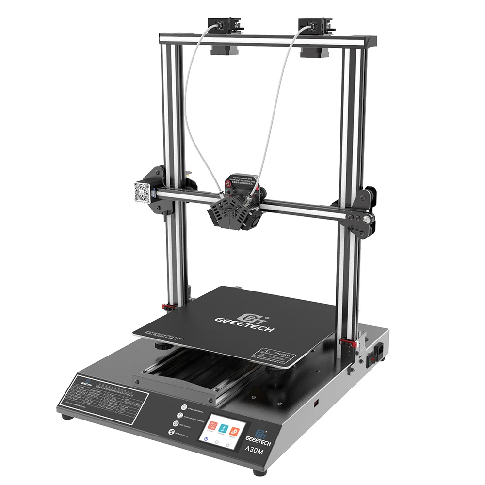 GEEETECH A30M 3D Printer Mix-Color Printing Silent High accuracy 320*320*420mm³ Touch screen Longer lifetime Filament sensor FDM
