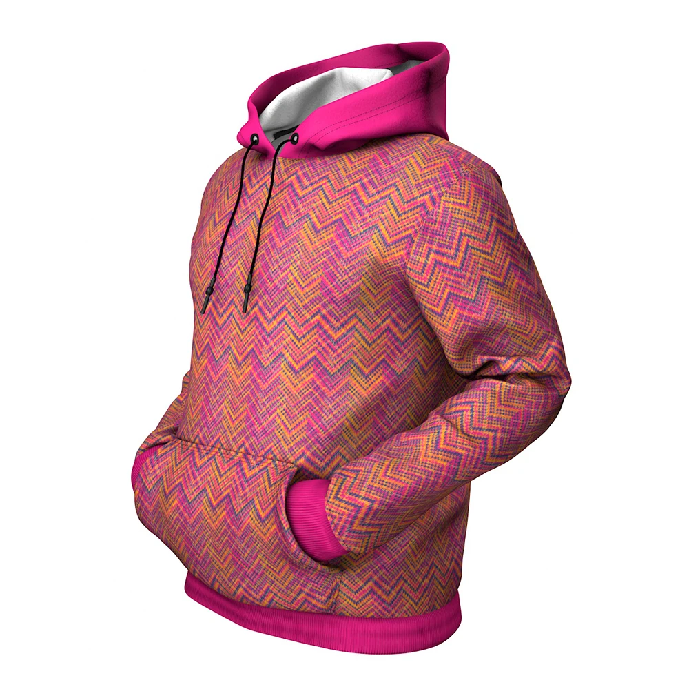 

high quality 3d print tech Chevron Italian Classic Knitted ZigZag Argyle Men Hoodies