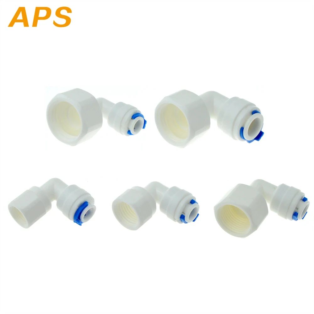 Reversa aquariio соединитель RO водопроводный фитинг локоть 1/4 &quot3/8&quot OD шланг &quot1/2&quot 1/8