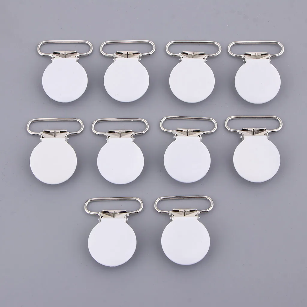 10 шт. металлические зажимы на подтяжках для соски