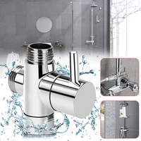 brass diverter valve 3 way water separator shower tee adapter adjustable shower head diverter valve bathroom accessories