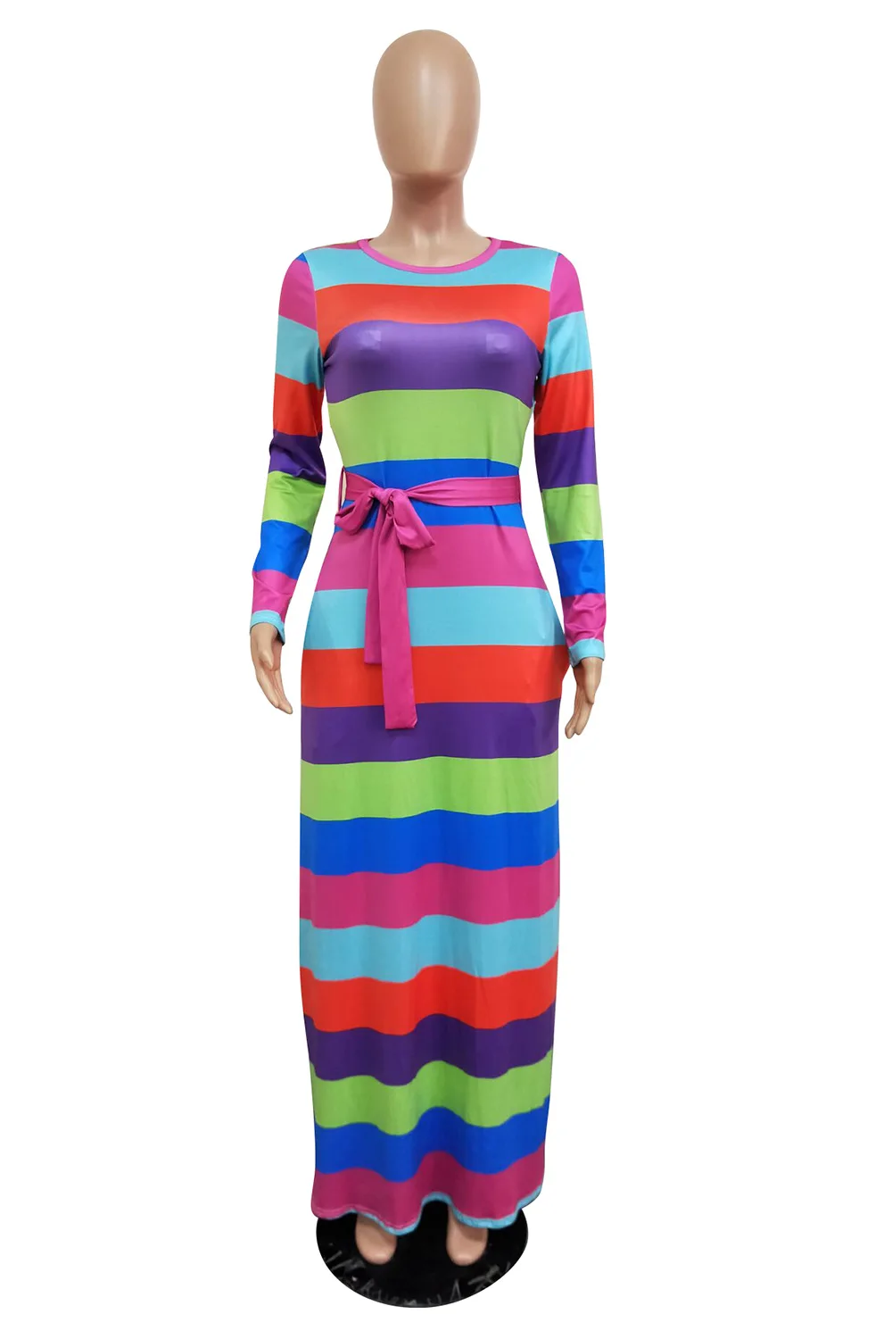 Echoine осенний Повседневный Контрастный ЦВЕТНОЙ полосатый лоскутный пуловер с