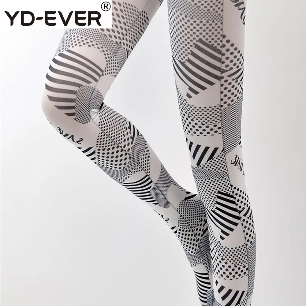 Оригинальный дизайн черно белые чулки с размытием индивидуальные весенне