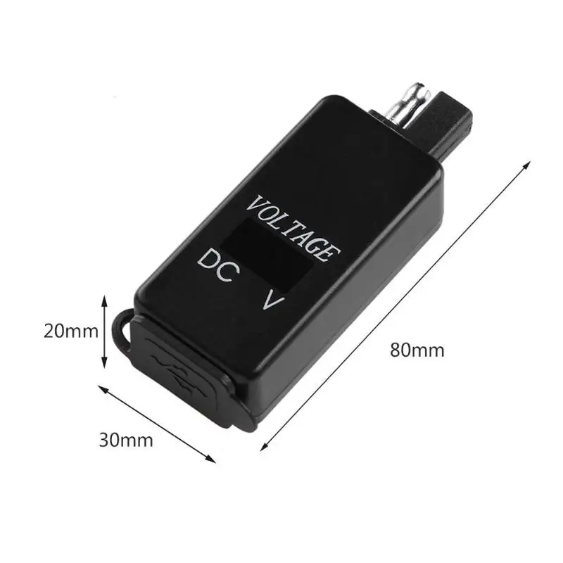 SAE к 4.2A двойной USB зарядное устройство адаптер с вольтметром для автомобиля