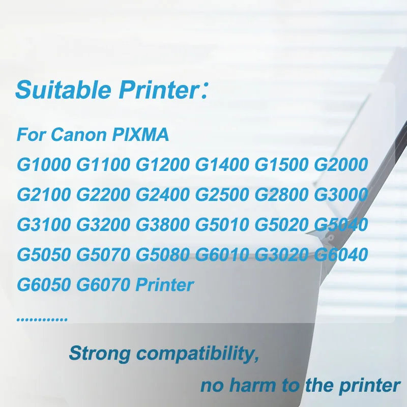 Заправка чернилами 4 цвета/Набор для Canon Pixma G3100 2100 4000 2800 GI-490 GI-790 GI-190 Настольный