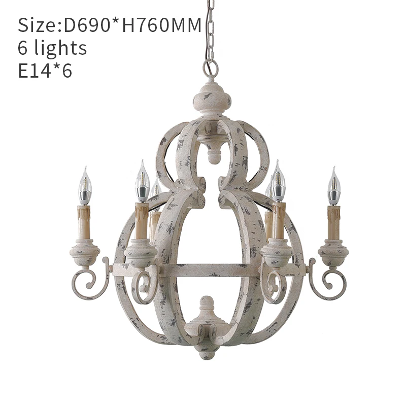 Винтажные деревянные люстры в стиле ретро подвесной светильник лофт