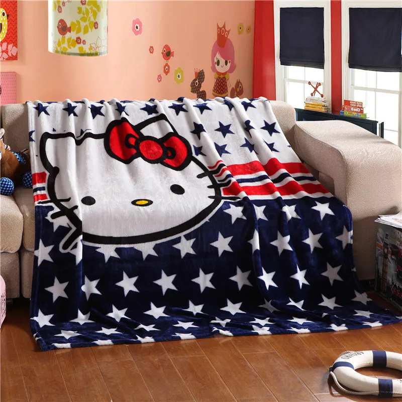 Мультфильм Одеяло с человеком пауком теплый мягкий Doraemon Ститч Marie Cat коралловый флис плед на кровать диван портативный простыни покрывало - Цвет: Шоколад