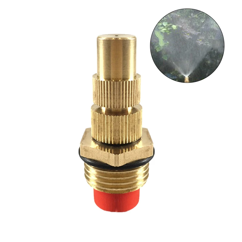 

1/2 Inch Male Brass Mist Sprinkler Adjustable Nozzle Watering Garden Irrigation