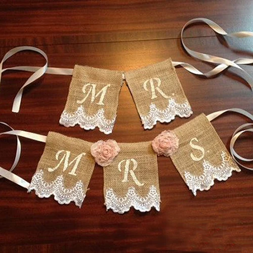 2 м Винтаж с кружевной каймой в декорированном мешковиной горшке ленты