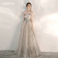 lamya robe de soiree sparkle evening dresses lamya long a line sweetheart formal dresses women 2022 elegant gownsgant gowns