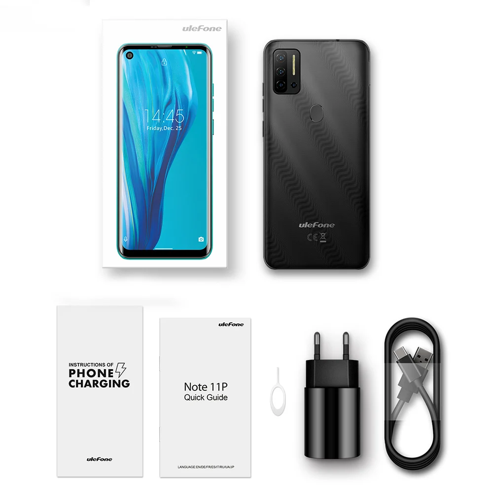

Global Vision Ulefone Note 11P Android 11 Smartphone 8GB RAM 128GB ROM 4GLTE Unlocked Phone 4400mAh 48MP Camera 6.55" Screen