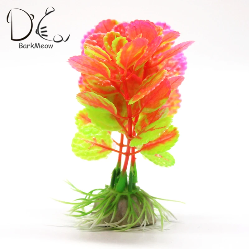 10cm Simulation Aquatic Plants Fish Tank Aquariums Landscape Microcosmic Decorate PVC Underwater Accessories | Дом и сад