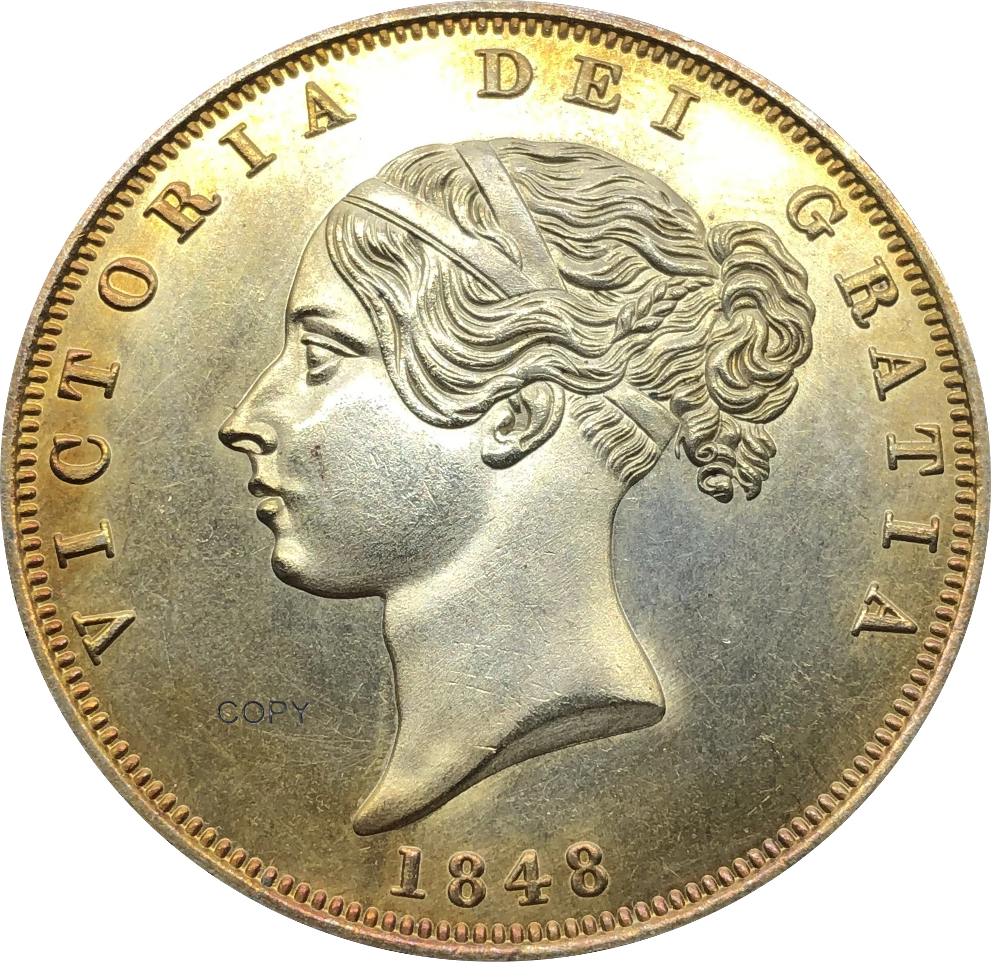 Британская Корона 1848 король Джордж VI английский Лондон Серебряная королевская