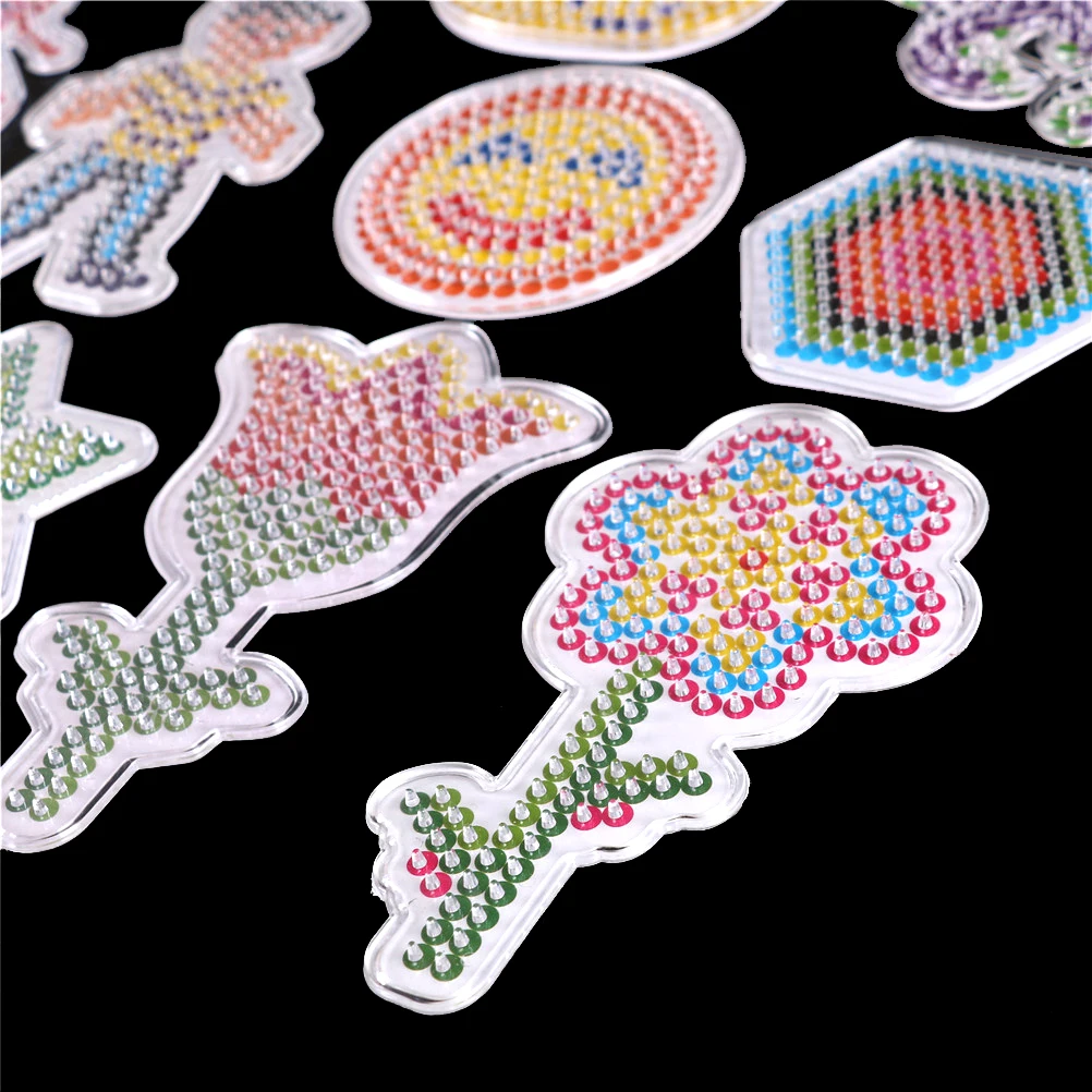 1 шт. пазлы пегборды с цветными бумажными бусинами Хама перлер сделай сам дети