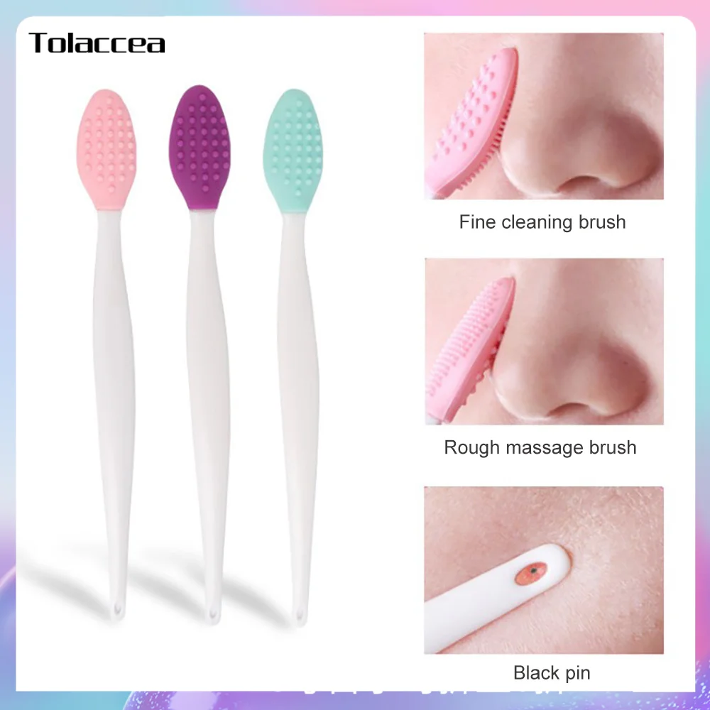 

2 шт., силиконовые щётки для удаления черных точек на лице