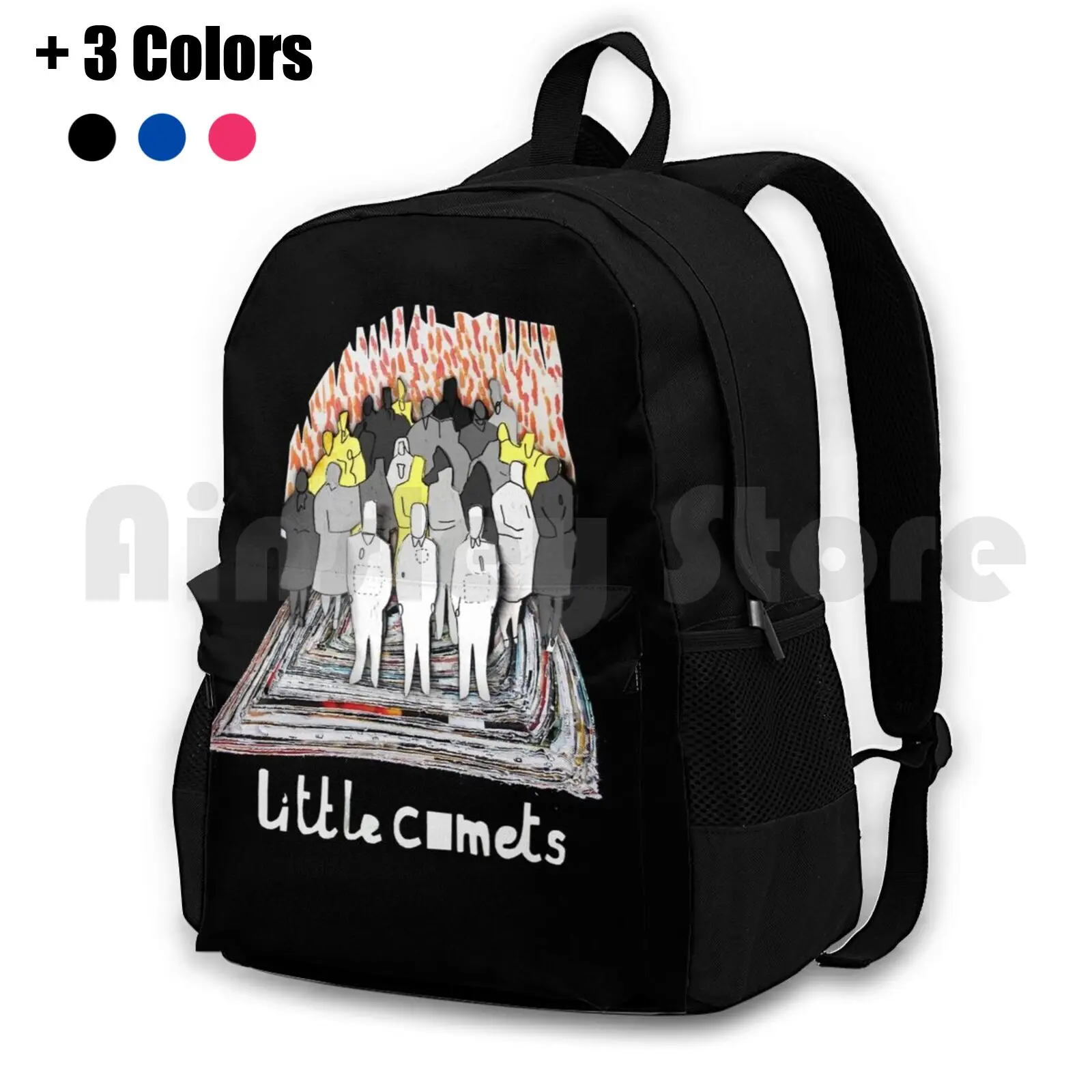 

Little Comets-Album Covers Outdoor Hiking Backpack Waterproof Camping Travel Little Comets Logo Band Album Albums Cover Sleeve