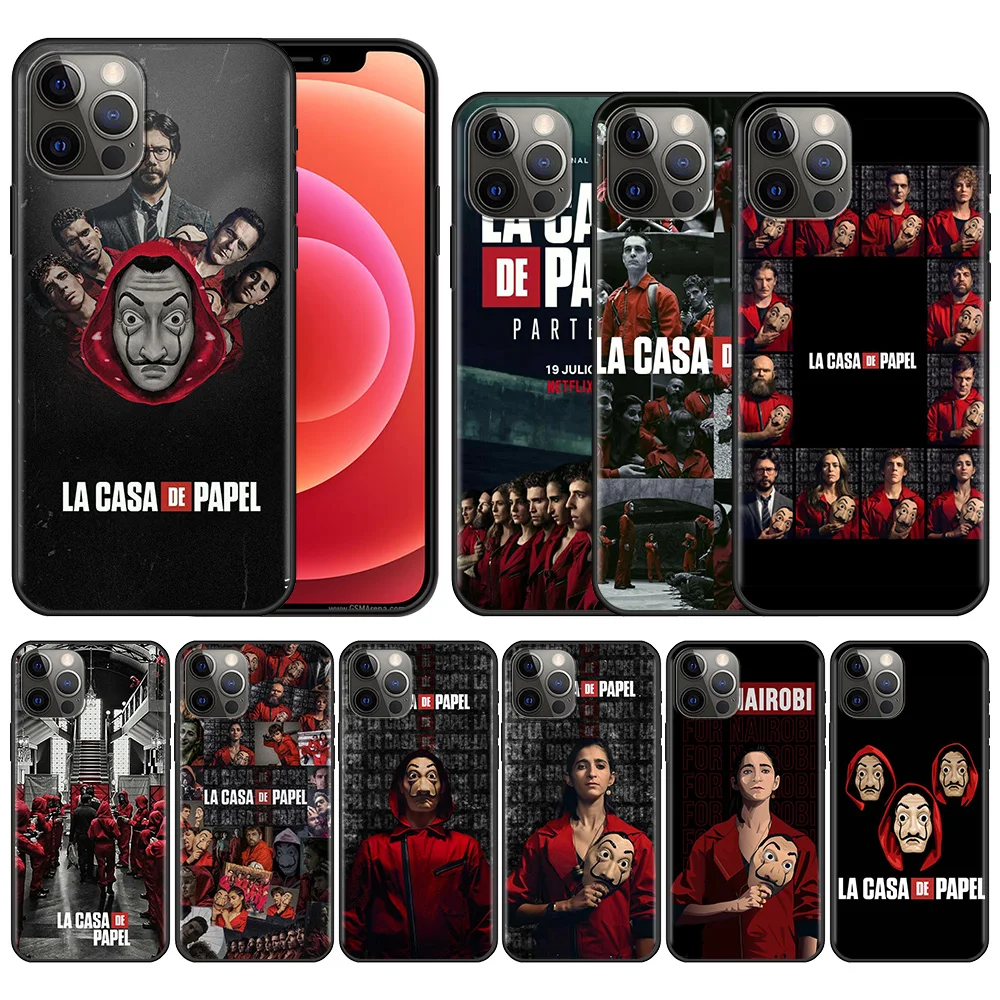 

Best Phone Case For Apple iPhone 11 12 13 Pro Max Mini7 6 8 6s Plus X XS max XR SE2020 5 5S Capa la casa de papel