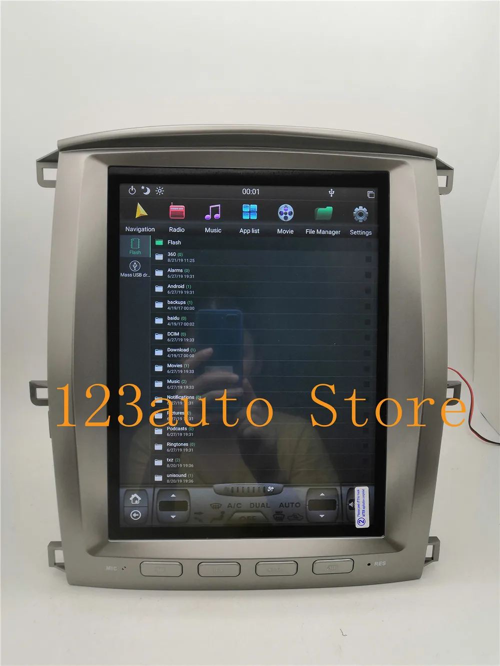12,1 ''PX6 CARPLAY Tesla стиль Android 8,1 автомобильный DVD gps навигационный плеер для TOYOTA LAND CRUISER LC100 lexus LX470 2002-2007