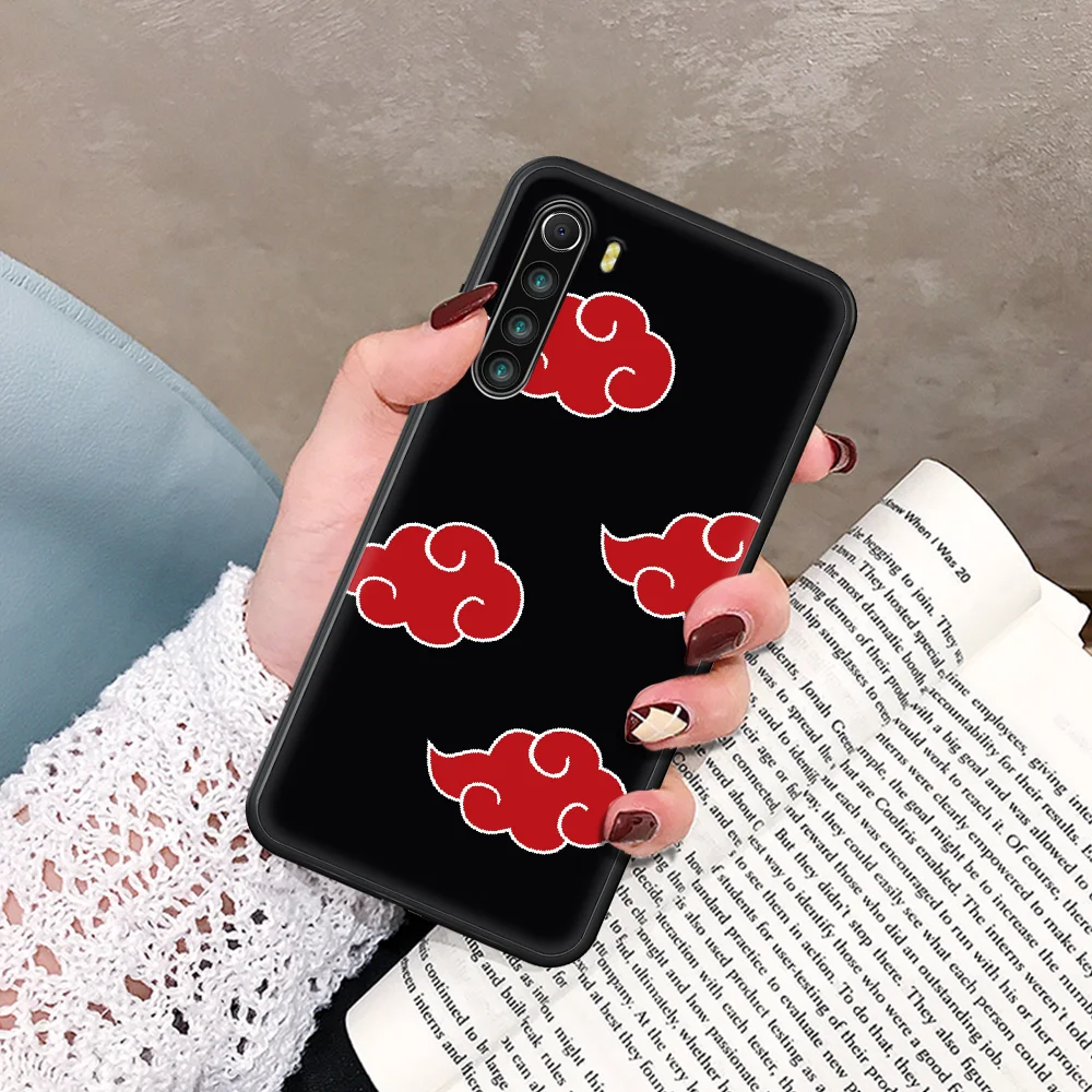 

Naruto logo pattern Shippuden Phone Case For Xiaomi Redmi Note 7 8 8T 9 9S 4X 7 7A 9A K30 Pro Ultra black Back Soft Coque Tpu