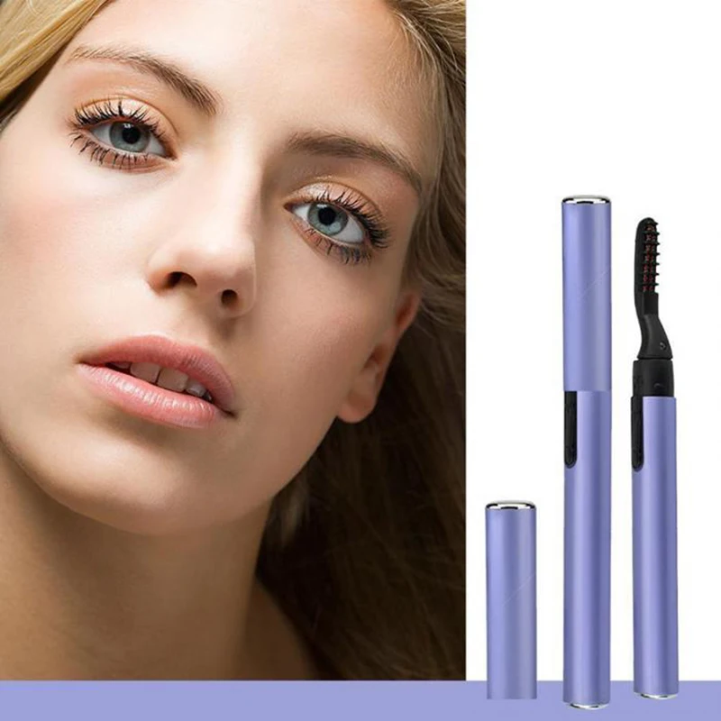 Портативная завивка для завивки ресниц с подогревом долговечная мини-ручка