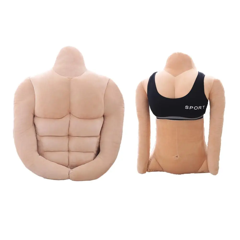 

Plush Pillow Thick Soft Girlfriend Muscular Boyfriend Bedding Doll Toy