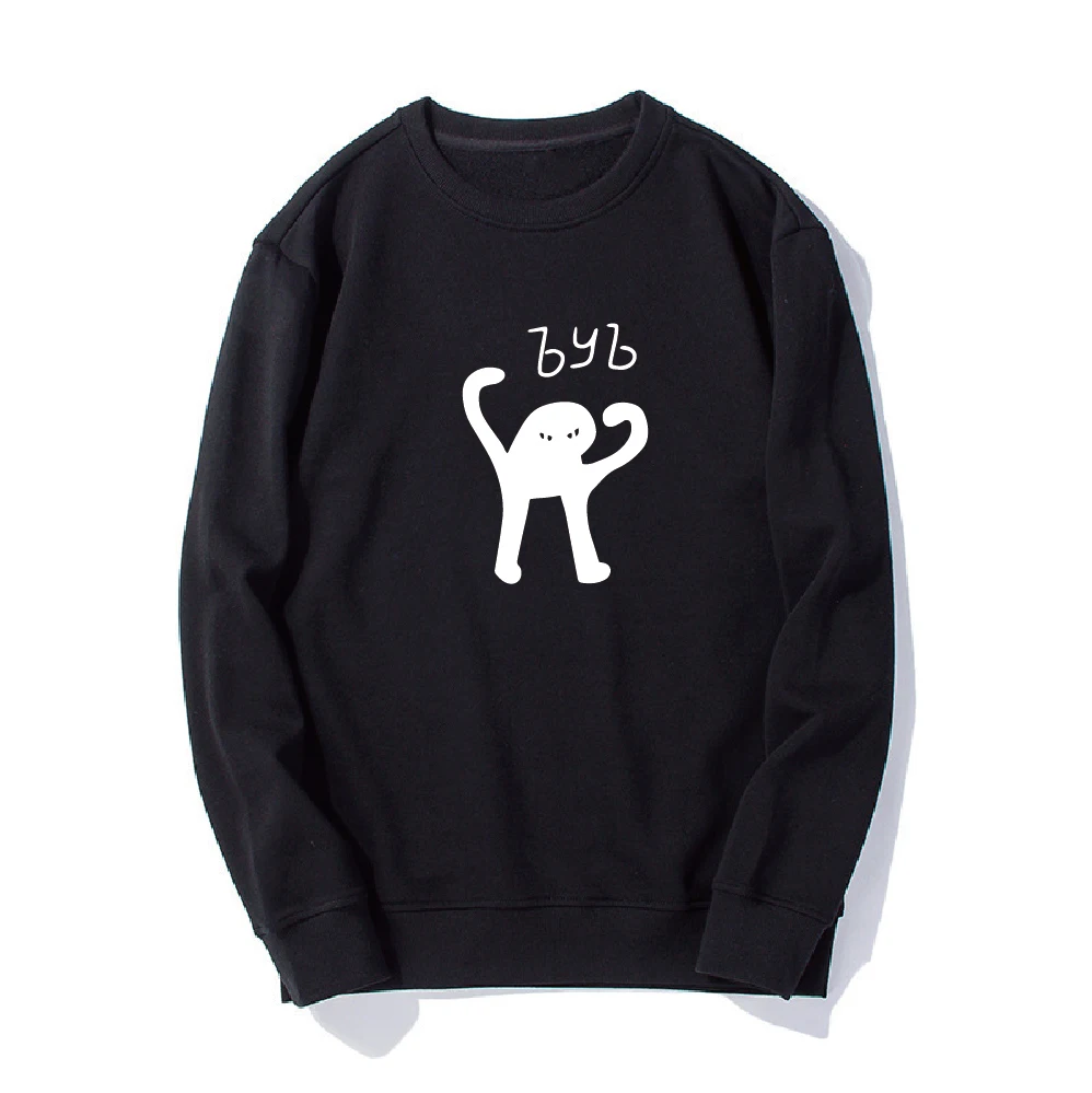 

Cotton ЪУЪ Black Unisex Sweatshirt Winter Jacket Smock Male Top